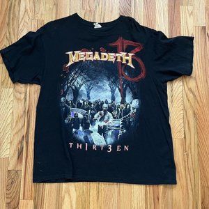 Megadeth Th1rt3en Tour tee shirt from 2012